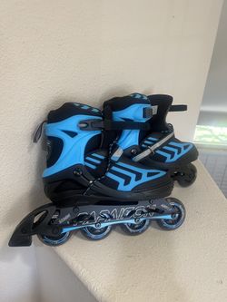 PAPAISON Adjustable Inline Skates Adults Size XL Full Light Up Wheels