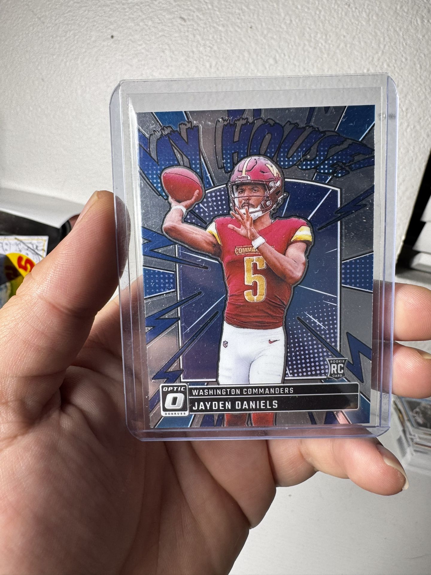 Jayden Daniels, Drake Maye, Joe Burrow Nfl Select Optic Trading Cards