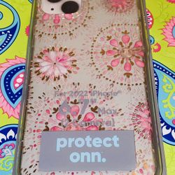 🎀🌟🌺🟡✨IPHONE📱14 PLUS PINK💕🌸GOLD🌟✨WHITE⚪️DESIGNED PHONE📱CASE✨🟡🌺🌟🎀