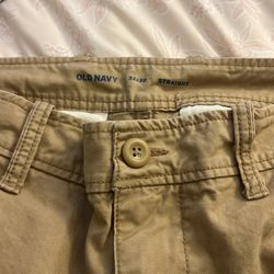 tan cargos from old navy 32x30