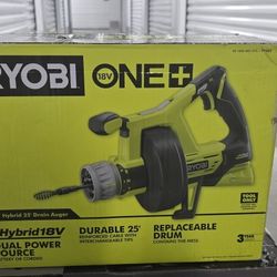Ryobi Drain Auger Hybrid  ~NEW~
