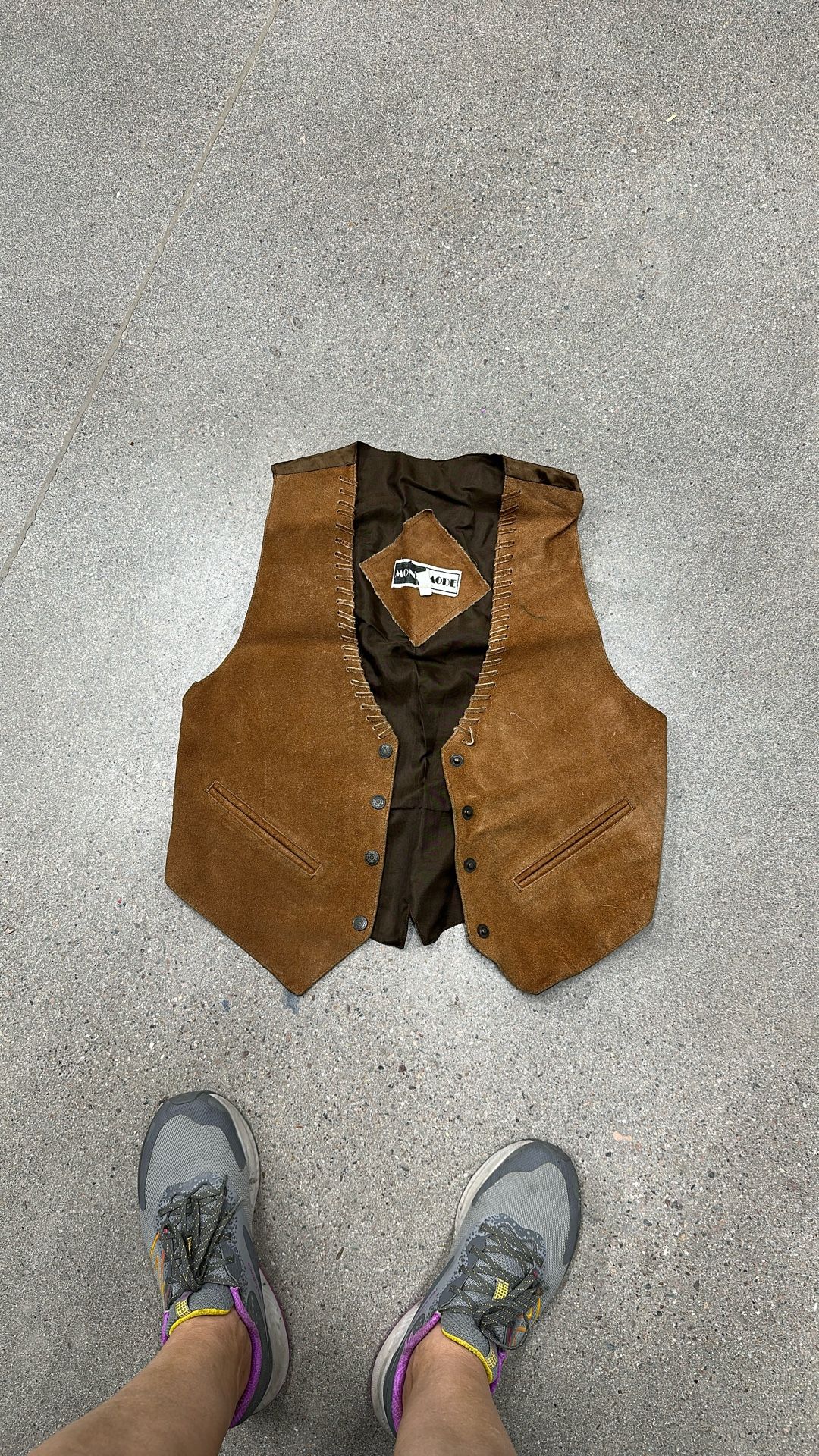 Brown Leather Vest