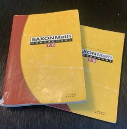 Saxon Math 7/6 Homeschool Fourth Edition 2005 Student Text & Solutions Manual