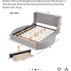 QUEEN BED FRAME