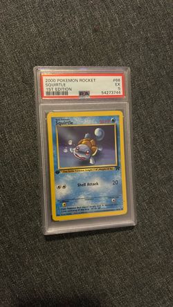 1st edition squirtle team rocket psa 5