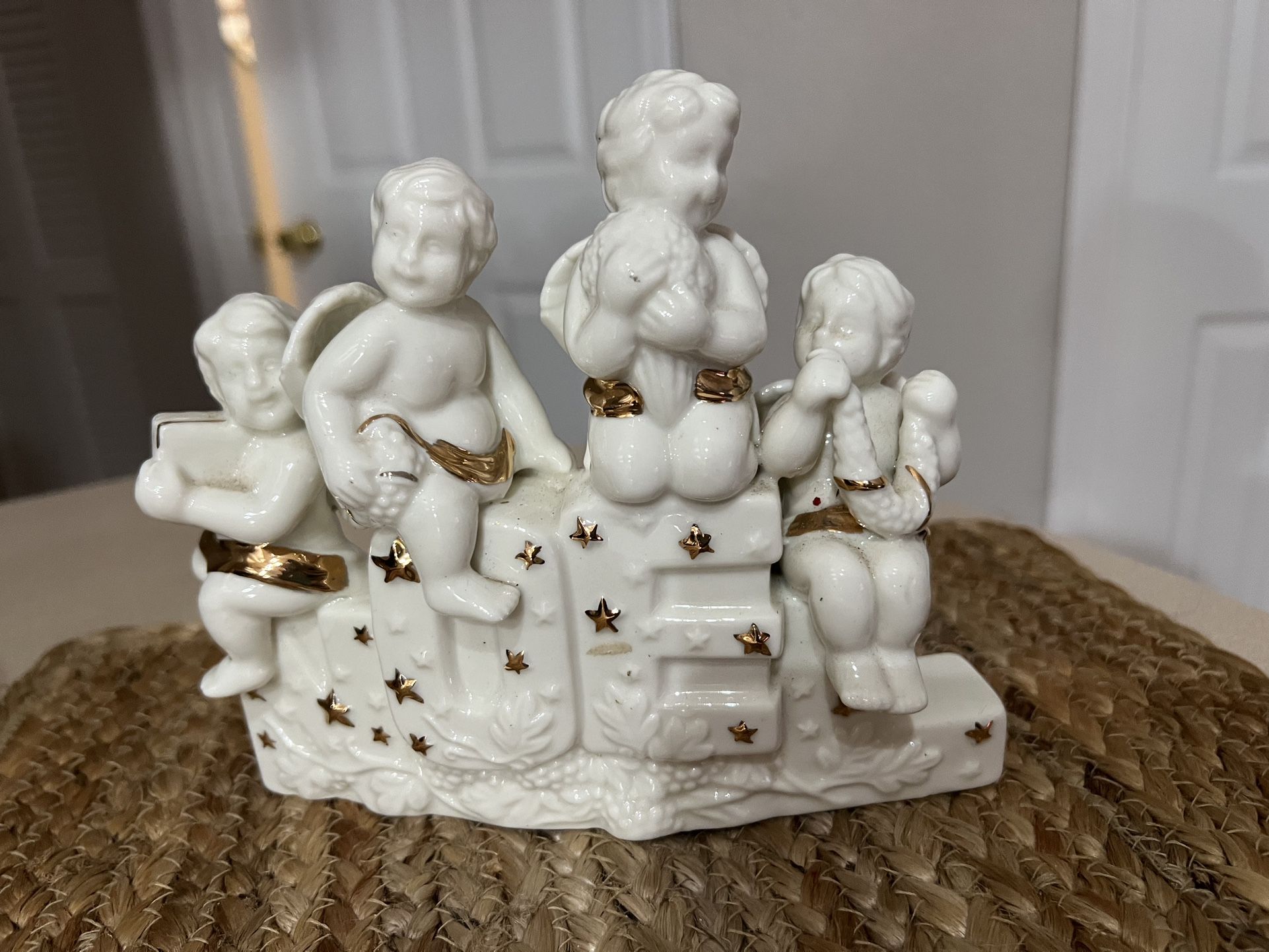 Ceramic (NOEL ) Candle Holder 7x6 1/2