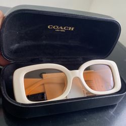 Beige/cream Coach Shades 