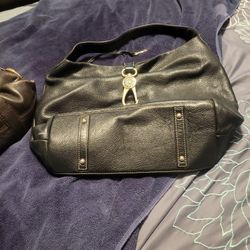 Black Leather Dooney and Bourke Purse