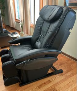 Panasonic Black Leather Massage Chair