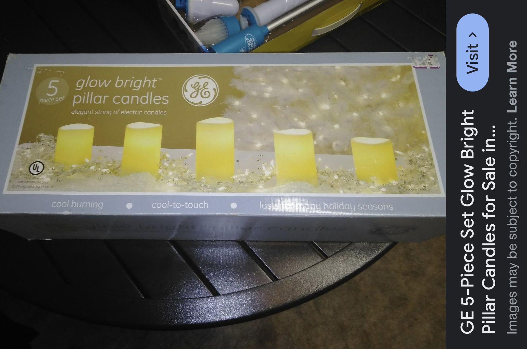 GE GLOW BRIGHT PILLAR CANDLES