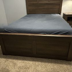 Full Size Bed Frame And A Night Stand