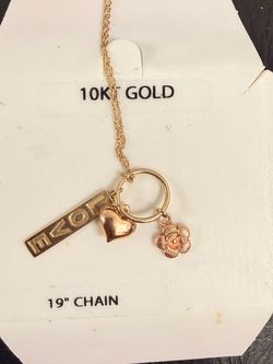 Gold 10k necklace 18'