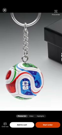World Cup ball keychain