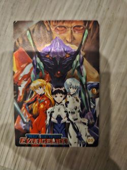 Neon Genesis Evangelion Wafer Card (Rei + Asuka + Shinji  + Gendo + EVA-01)