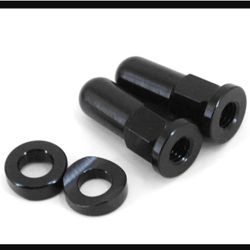 Black CNC Billet Valve Cap Rim Lock Cover Nut Washer Spacer Kit Fit Dirt Bike
