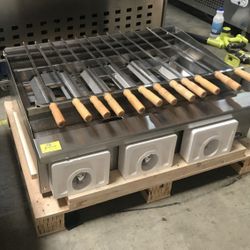 NSF 36 ins gas shish kabab broiler SSK36

