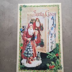 Santa Statue In Custom Designed Box Measures 20 By 13 New In Box 10.00