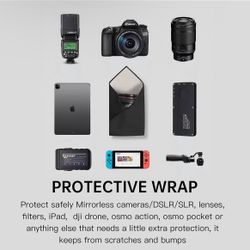 Self-Adhesive Camera Lens Wrap – Anti-Scratch Protective Cloth