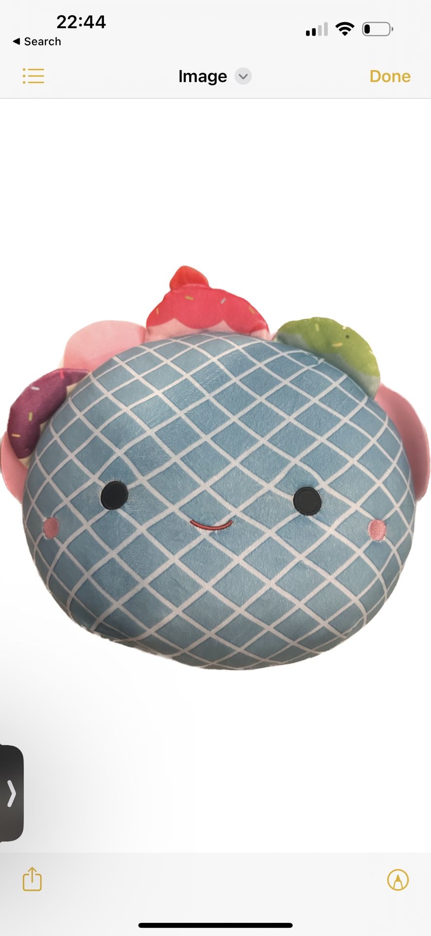 Squishmallow Bertie The Blue Ice Cream Waffle