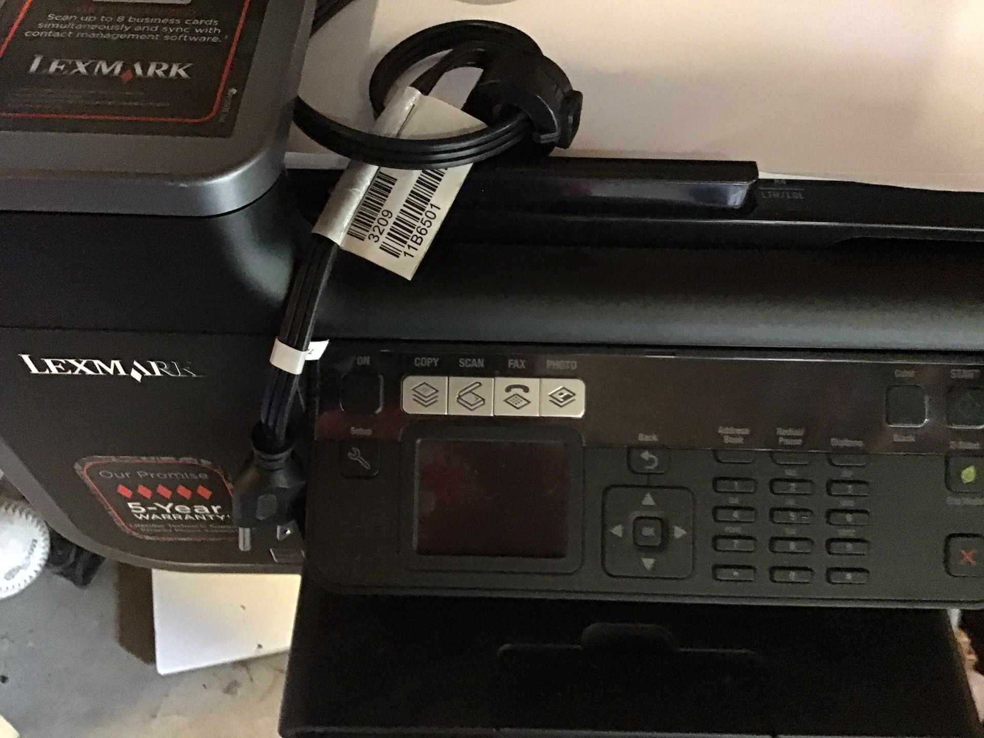 Lexmark Colored Printer With Some Cartridges