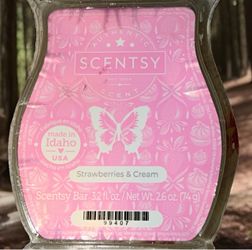 Scentsy Bar Strawberries & Cream Wax Melt