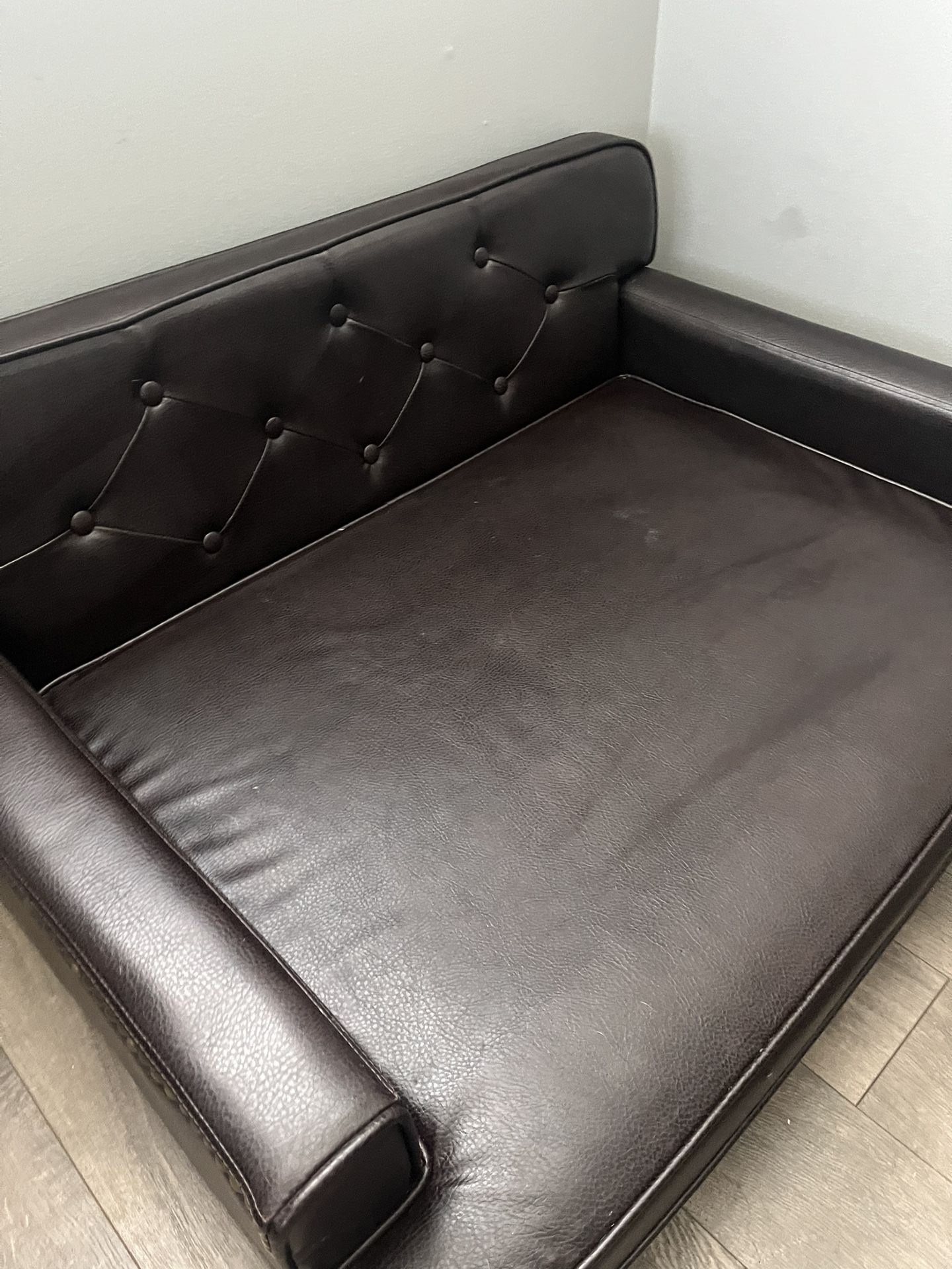 Dog Leather Bed