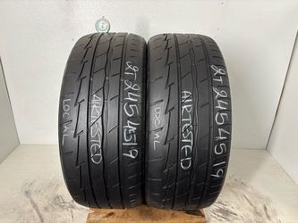 2 tires 245 45 19 Firestone  firehawk indy 500 high tread no repairs