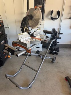 Ridgid miter saw and stand