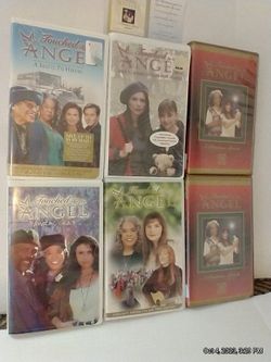 'Touched By An Angel" Christmas Set. SEALED   w Promo Card, Collectors Edition,