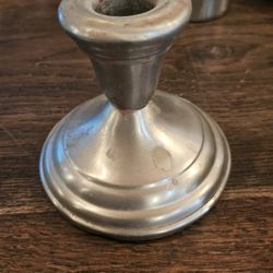 Fb Rogers Silverplate Candle Holders (2)
