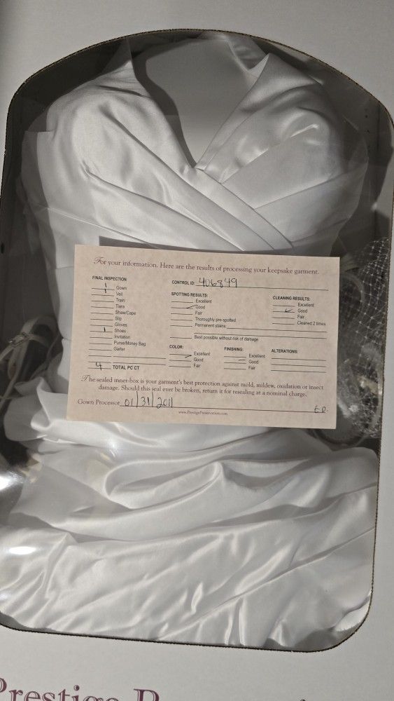 Preserved Wedding Dress  *Opened 6/6/2025*