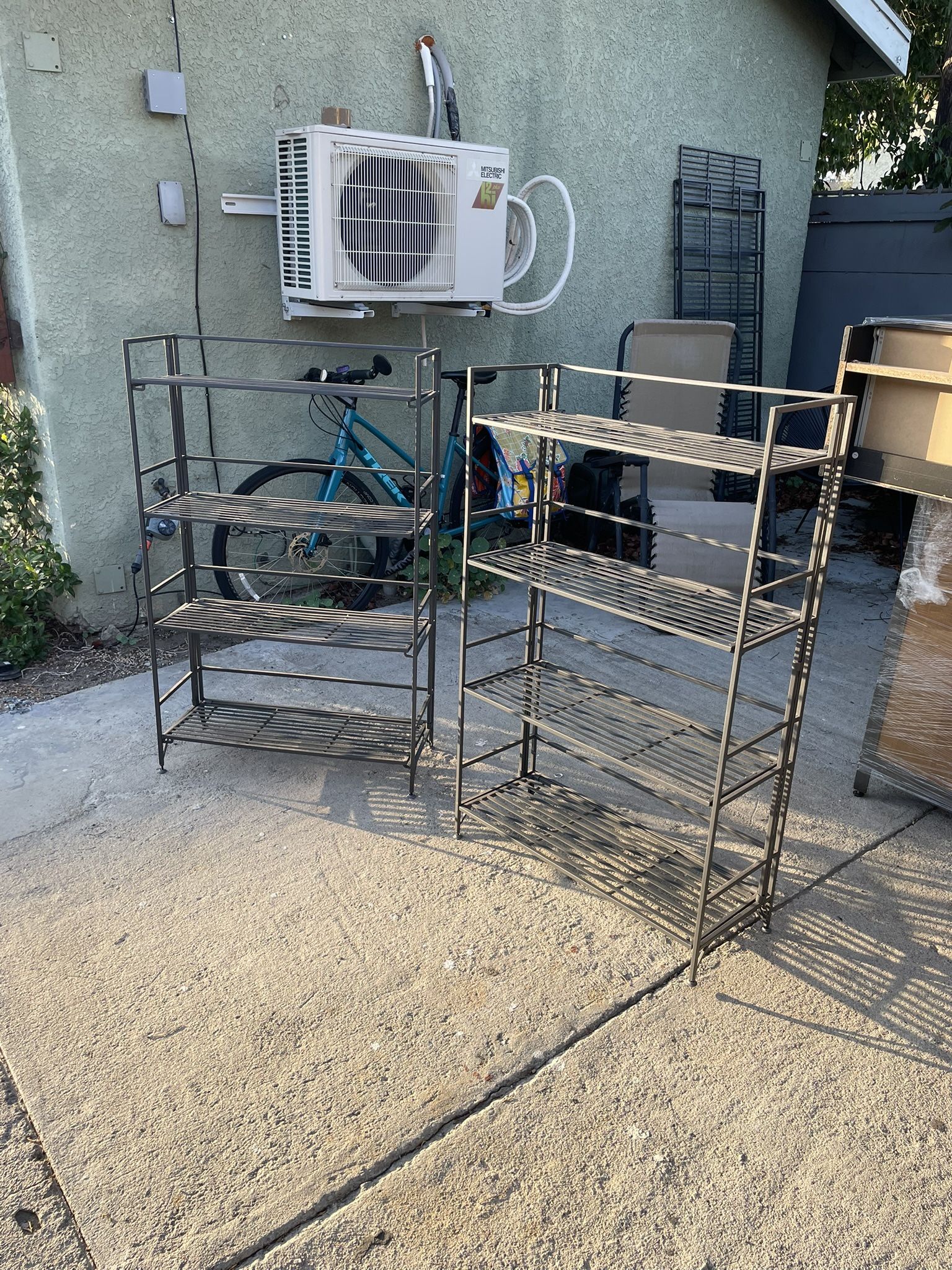 Container Store Industrial Metal Shelves