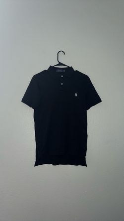 Black Polo Ralph Lauren Button Up Tee