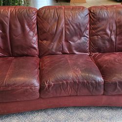 Leather Sofa, Loveseat, Chair and Ottoman