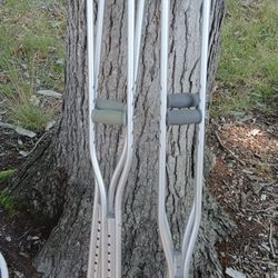 2 SETS Of Crutches 10.00 Must GRAB Both 