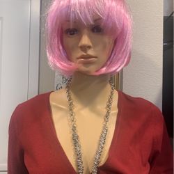 NEW PINK SHORT BOB WIG