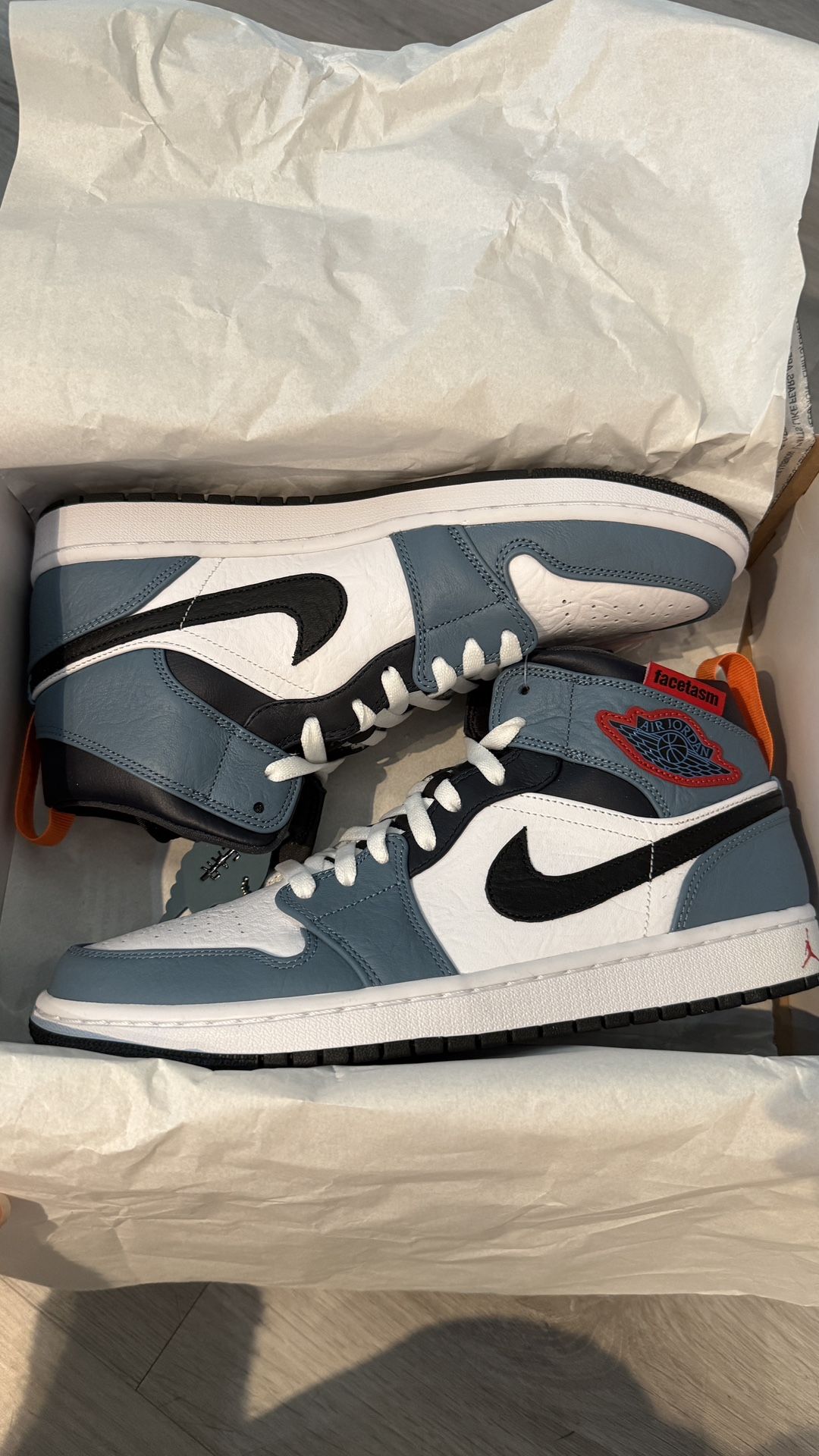 Air Facetasm Aj1 Nike Air Jordan Mid Fearless Facetasm Red Blue