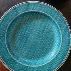 Turquoise, Tiel, Blue . 8 Small Plates, 8 Large Plates, 8 Bowls.