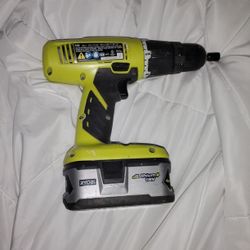 RYOBI ONE+ 18V 1/2" Cordless Drill/Driver w/ Battery 
