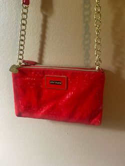 Betty Johnson purse color lipstick red like pretty woman
