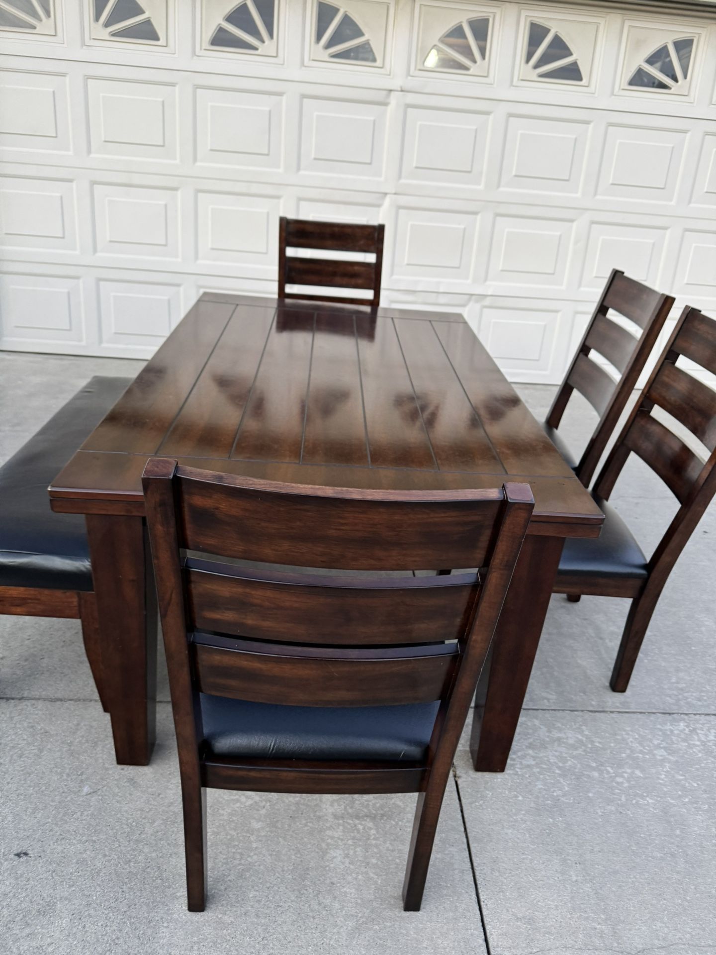 Dining Table With 4 Chairs And 1 Bench