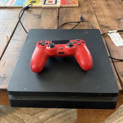 PS4 slim with controller