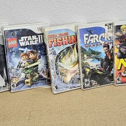 WII games/007/ Star Wars/Sega Bass Fishing/Farcry Vengeance/Nerf NStrike