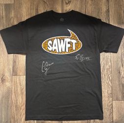 SIGNED WWE SAWFT Enzo Amore Big Cass T-Shirt Men Large Black L