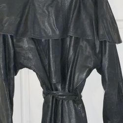 Leather Trench 