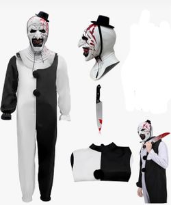 Terrifier Art the Clown Halloween Costume Set size X-Large to 1x