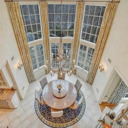 Luxury Custom Extra-Long Drapery – Toile de Jouy – 4 Panel Set (Approx. 15 ft Length)