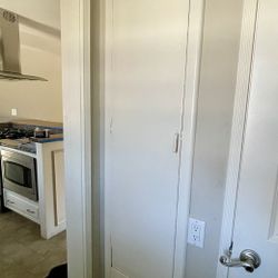 Antique Built-In Wall Ironing Board Cabinet