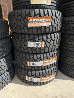 35x12.50r18 arroyo tamarock rt installation and balance include