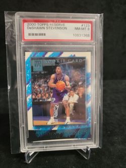 2000 topps reserve #123  deshawn Stevenson psa 8